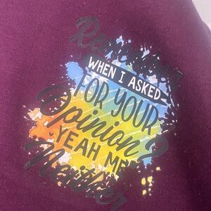 L.L. Bean Maroon Tee with Colorful Graphic